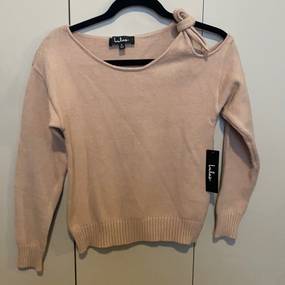 Lulu’s Cold Shoulder Sweater